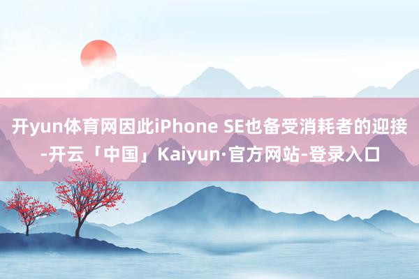 开yun体育网因此iPhone SE也备受消耗者的迎接-开云「中国」Kaiyun·官方网站-登录入口