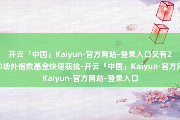 开云「中国」Kaiyun·官方网站-登录入口又有25只中证A500场外指数基金快速获批-开云「中国」Kaiyun·官方网站-登录入口