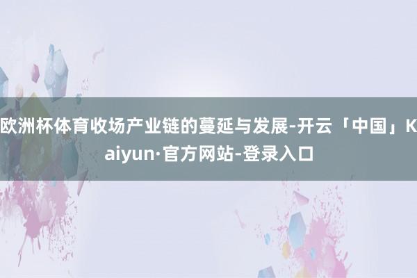 欧洲杯体育收场产业链的蔓延与发展-开云「中国」Kaiyun·官方网站-登录入口